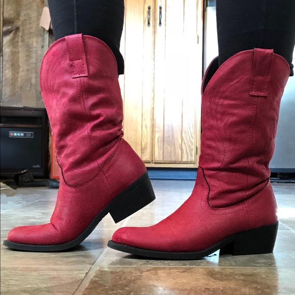 rampage red boots